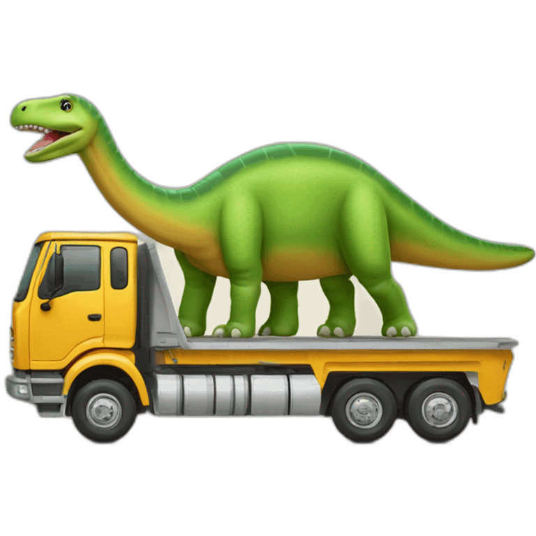 Diplodocus en forme de camion emoji