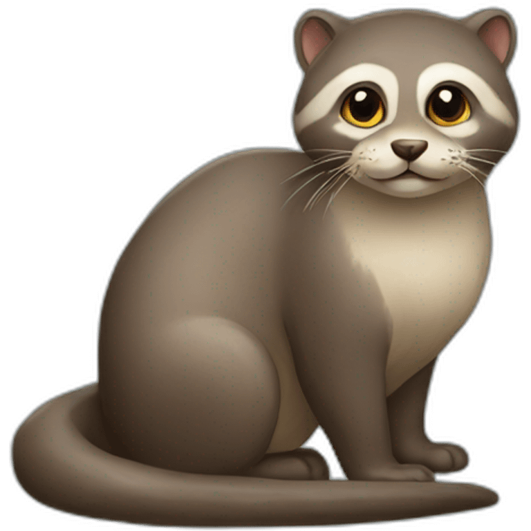 Chat sur loutre emoji