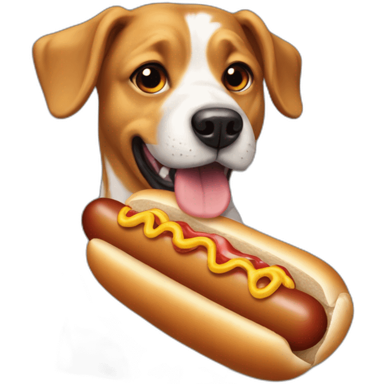 Chien hot dog  emoji