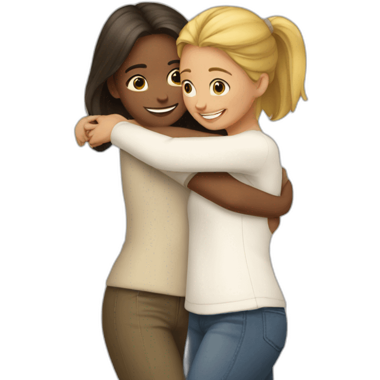 hug-two-girls emoji