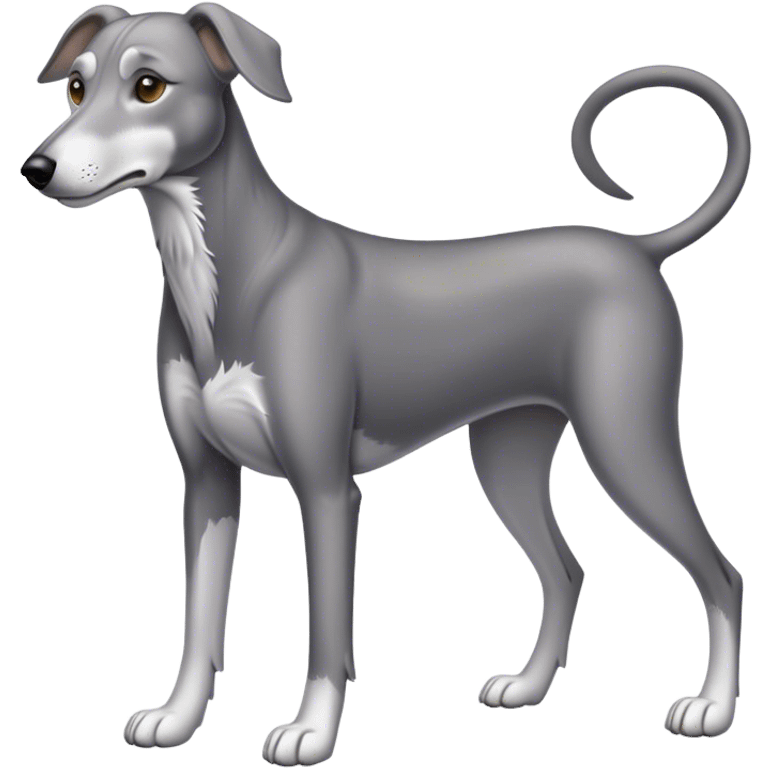 Full body Grey hound dog emoji