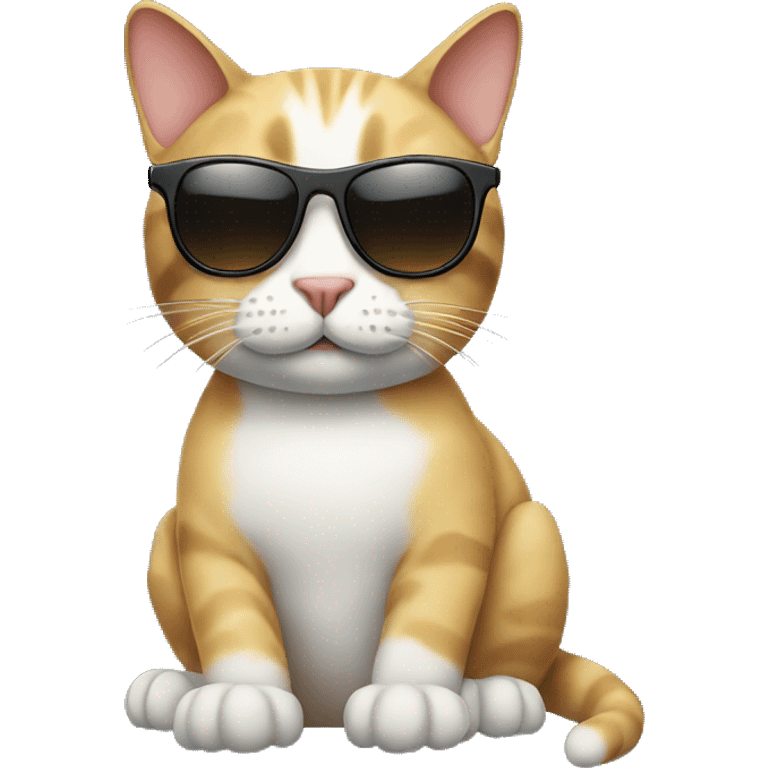 Cat with sunglasses emoji