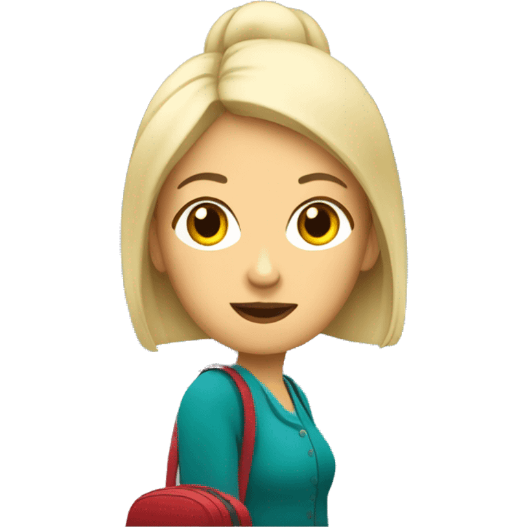 Woman travelling To Berlin by Train  emoji