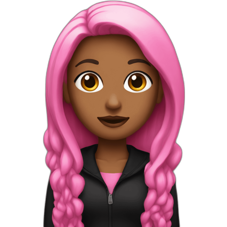 Pink and black sheisty  emoji