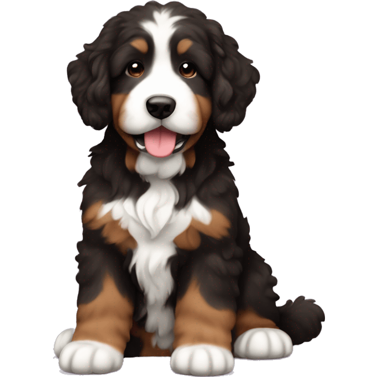 Sable bernedoodle lighter colors emoji