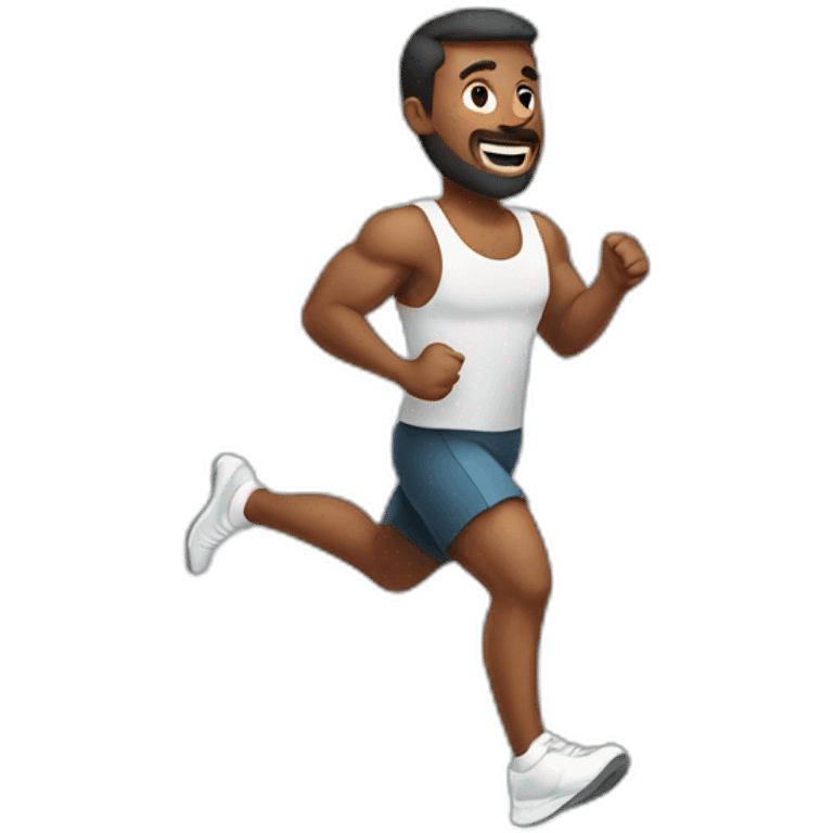 man doing cardio  emoji