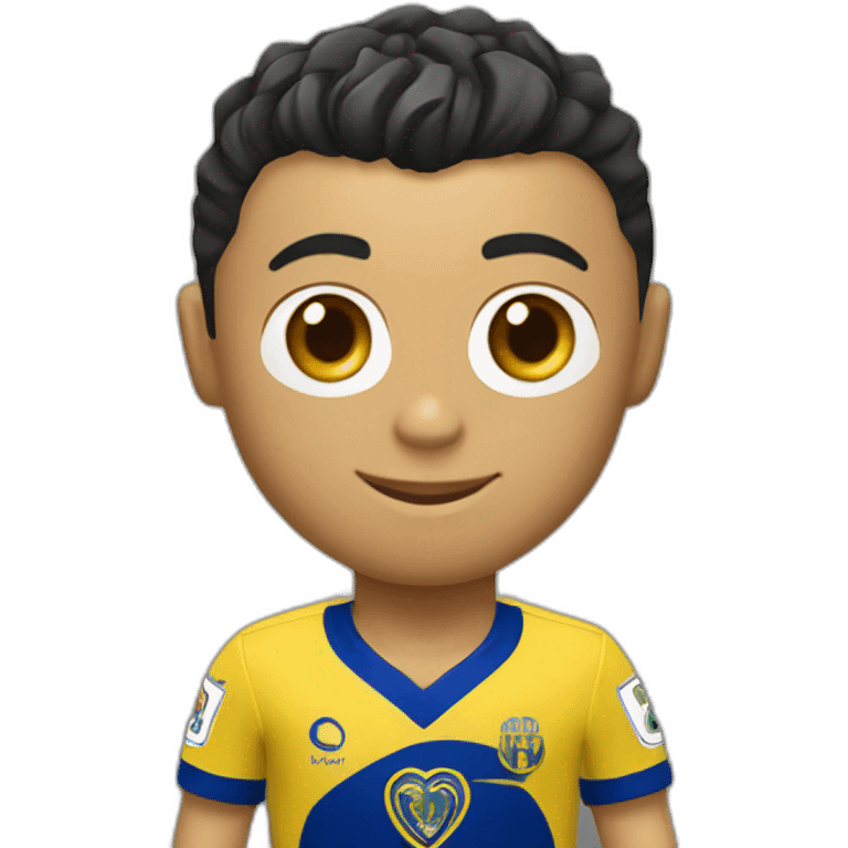 Christiano Ronaldo with Al nassr maillot emoji