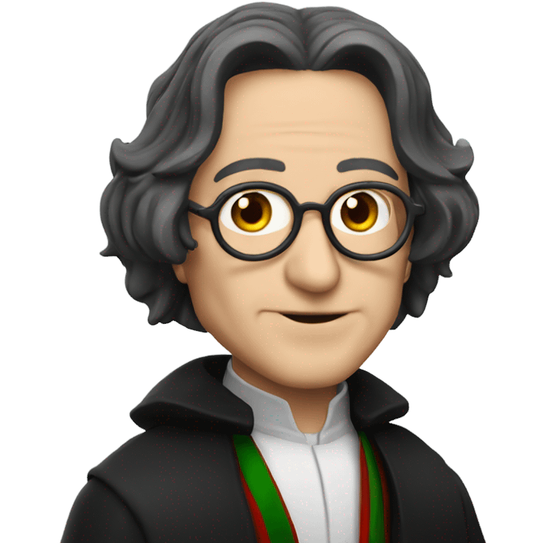 Professor Snape with a Santa hat emoji