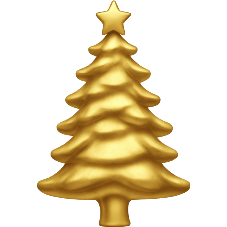 gold christmas tree emoji