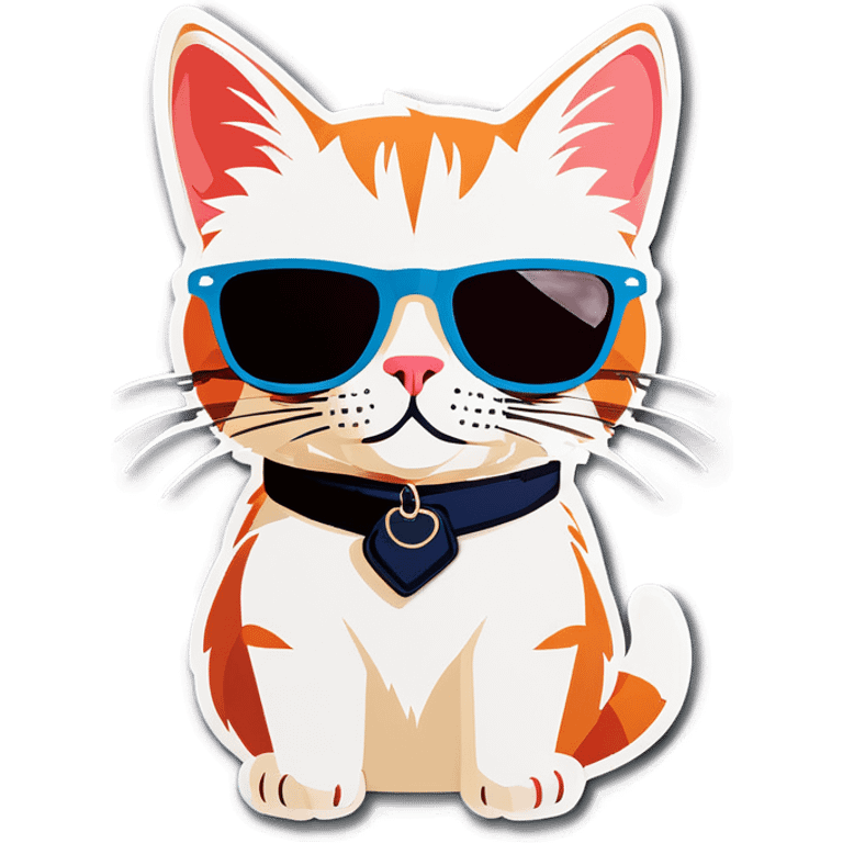 Cat with sunglasses emoji