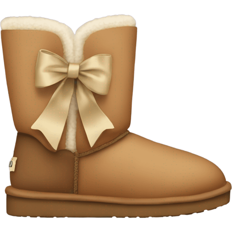 Uggs with bow emoji