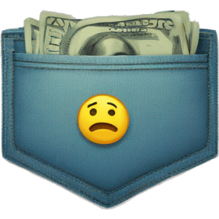 in pocket no money emoji