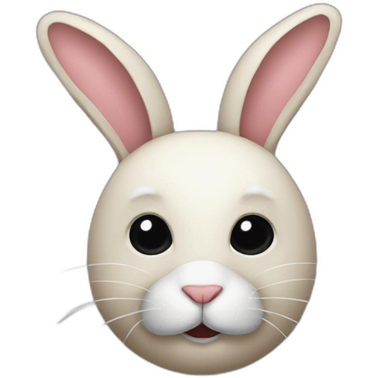 rabbit with mask emoji