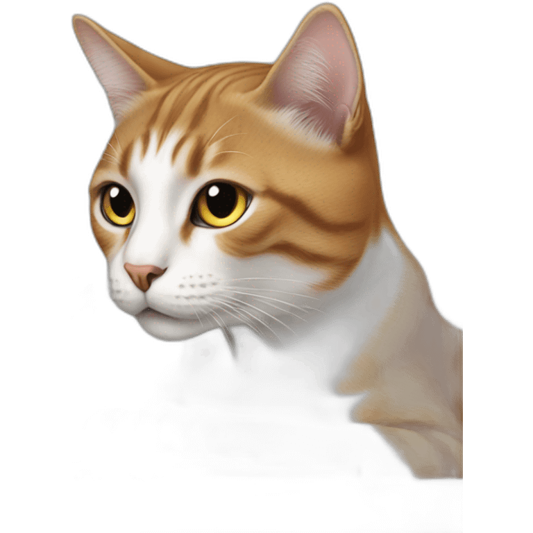 cat working on macbook emoji