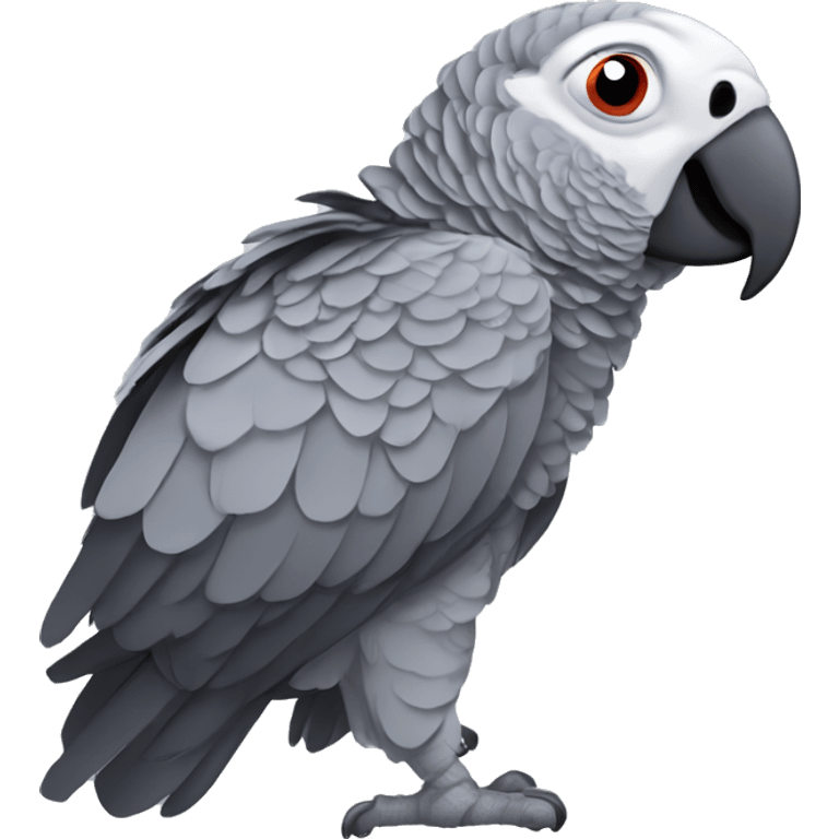 african grey parrot emoji