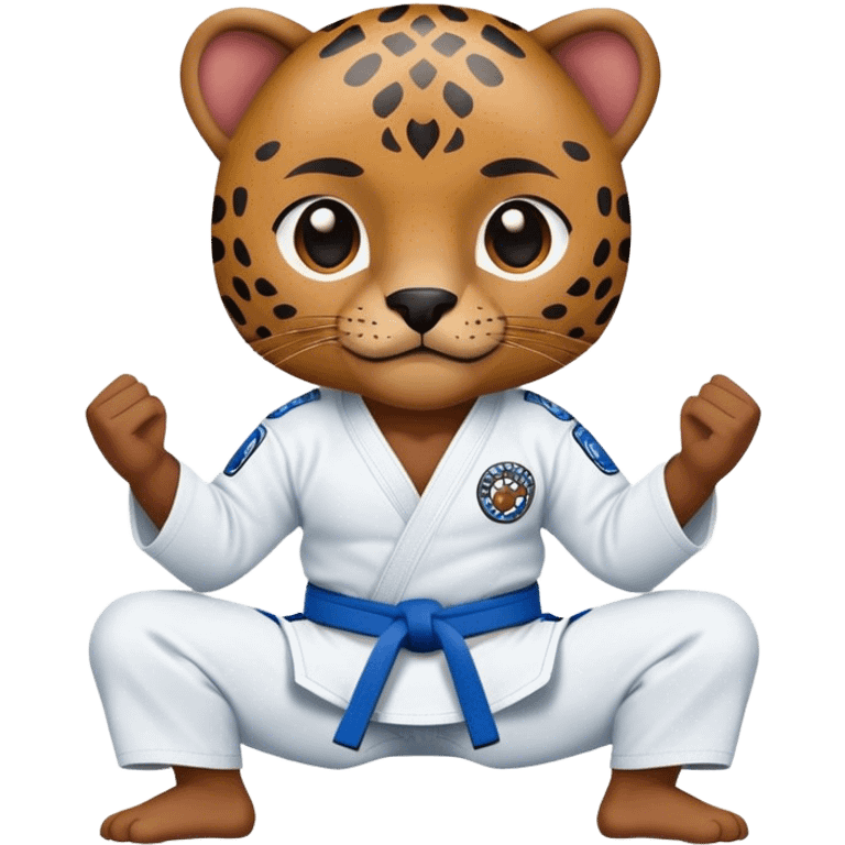 Blue belt Jiu Jitsu Jaguar emoji