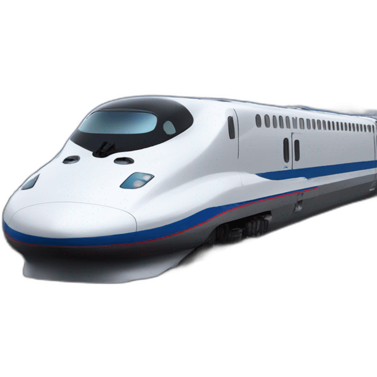 shinkansen in front of mount fuji emoji