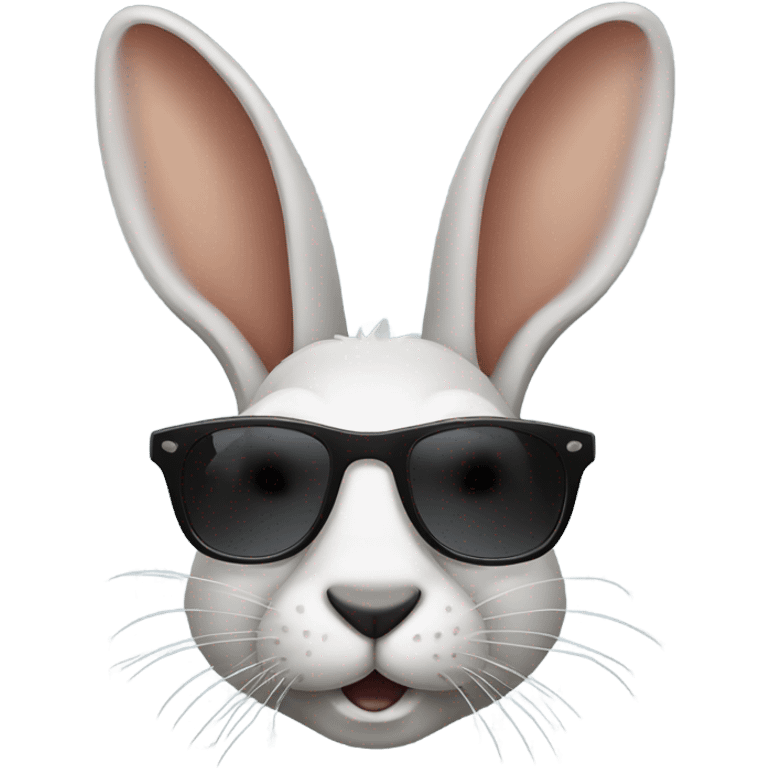 Jack rabbit wearing sunglasses  emoji