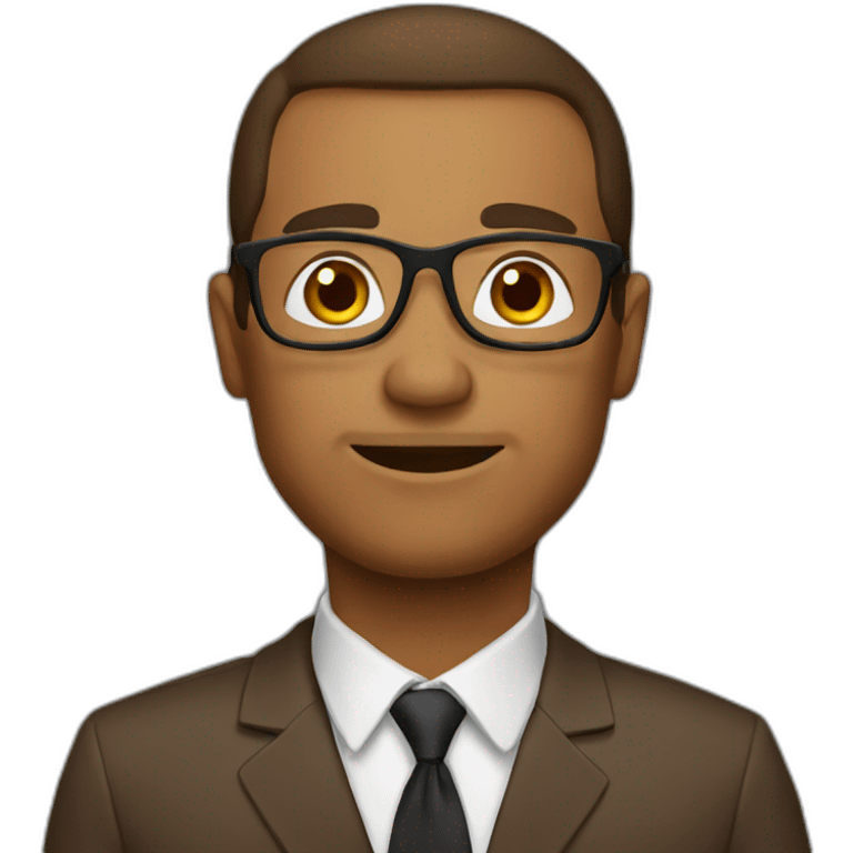 brown english teacher emoji