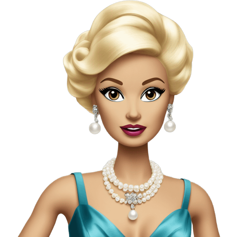 1960's blonde Barbie glamorous Hollywood actress  emoji