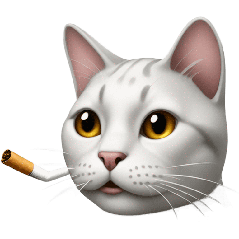 Cat smoking  emoji