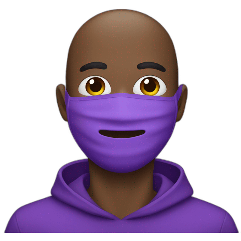 mask guy in purple emoji