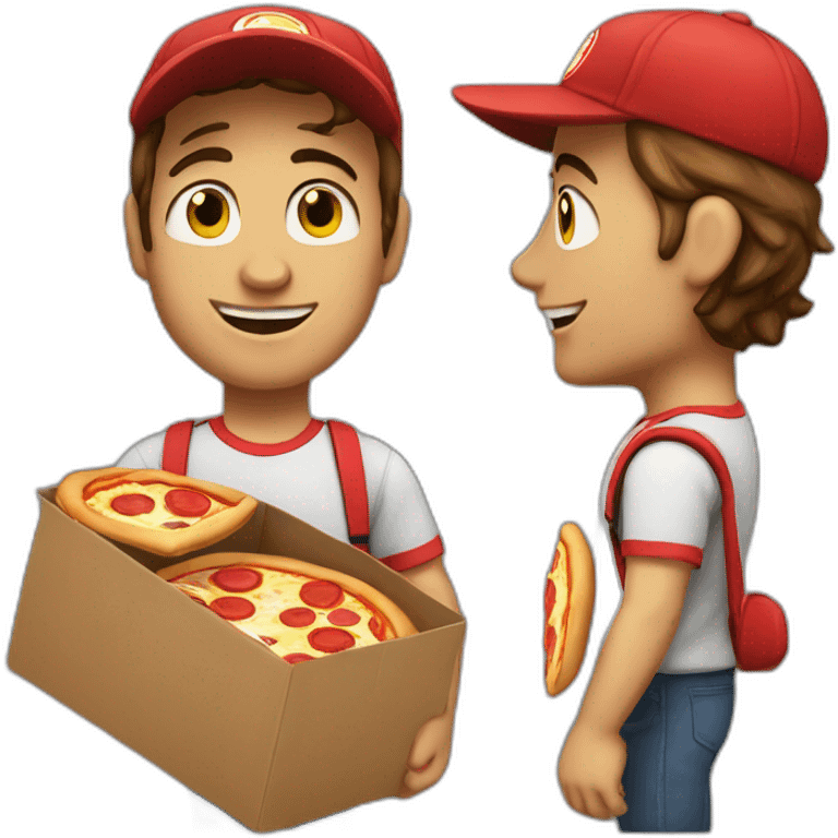 Pizza delivery boy emoji