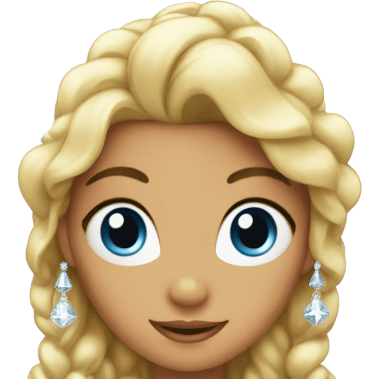 Princess emoji with sparkles emoji