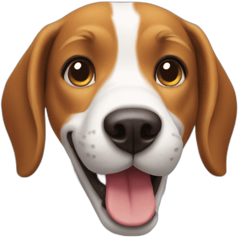 Beagle smile emoji