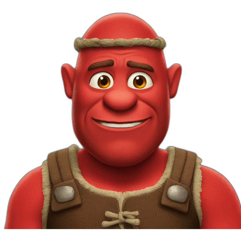 red-shrek emoji