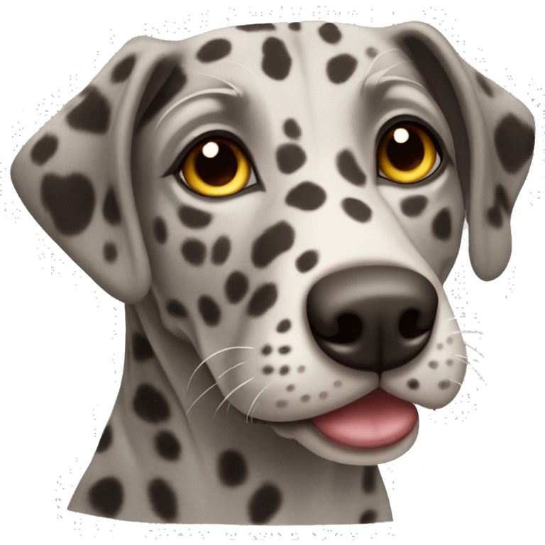 Catahoula leopard dog  emoji