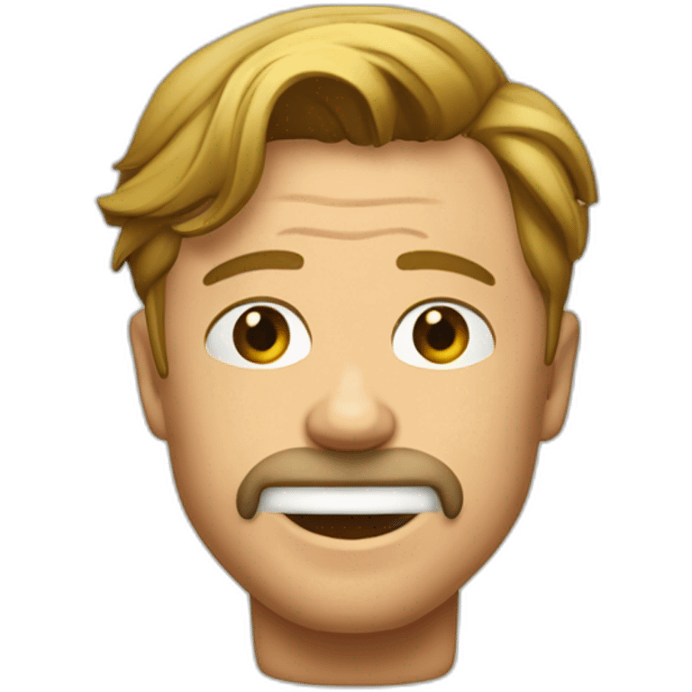 brad pitt sur toilette emoji