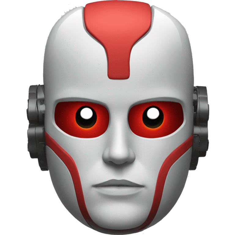 head of a bot with red siren emoji