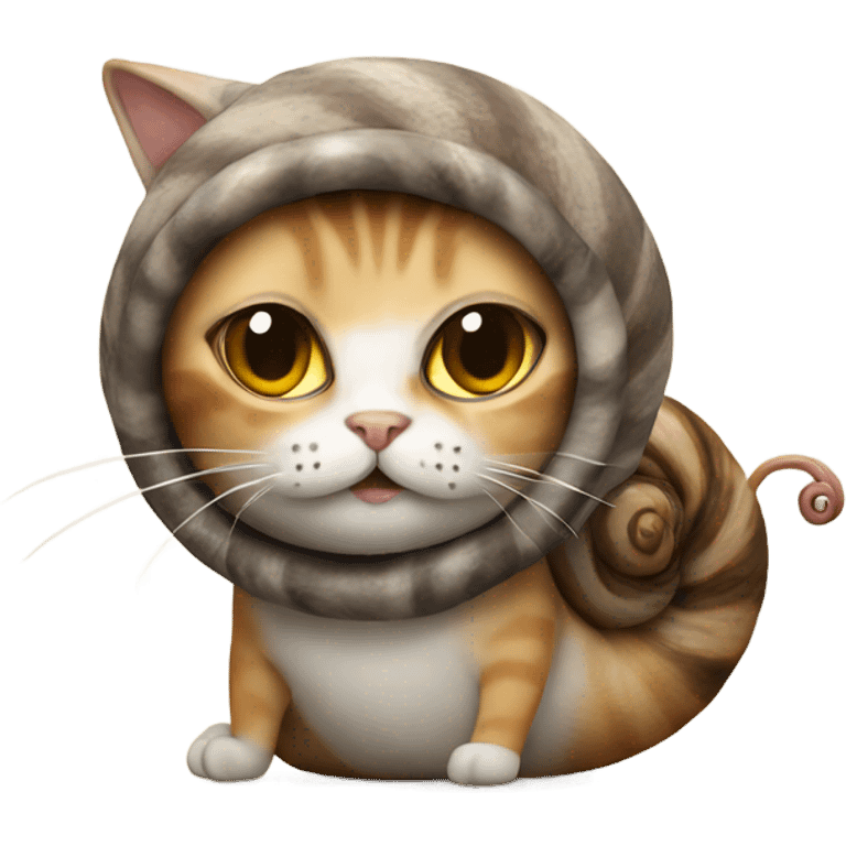 cat in a snail costume emoji