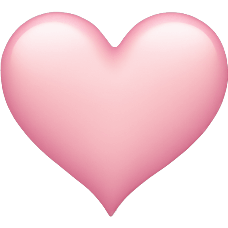 Pastel pink heart emoji