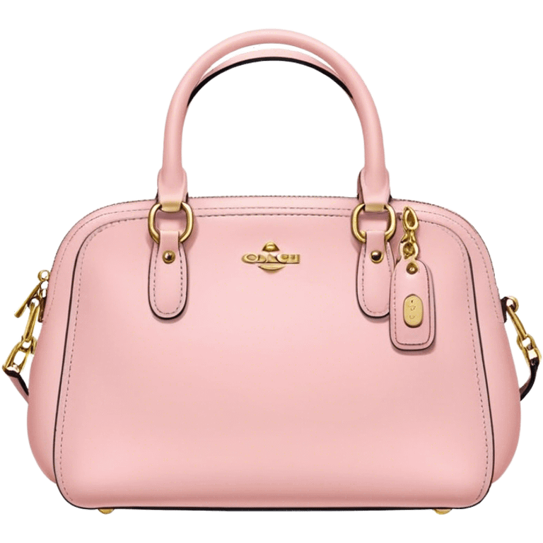 pastel pink coach purse emoji