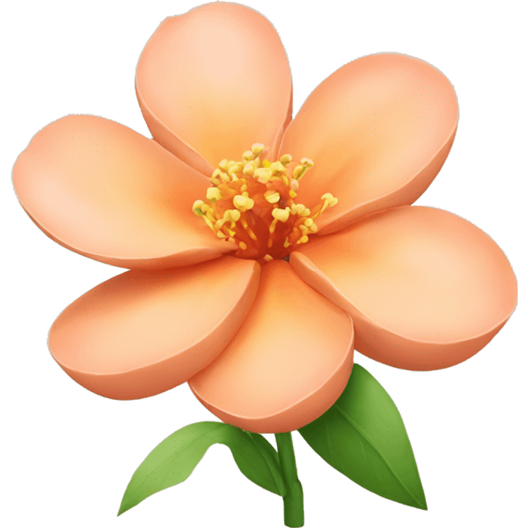 Peach flower emoji