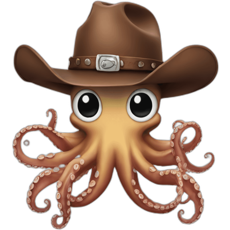 octopus with a cowboy hat emoji