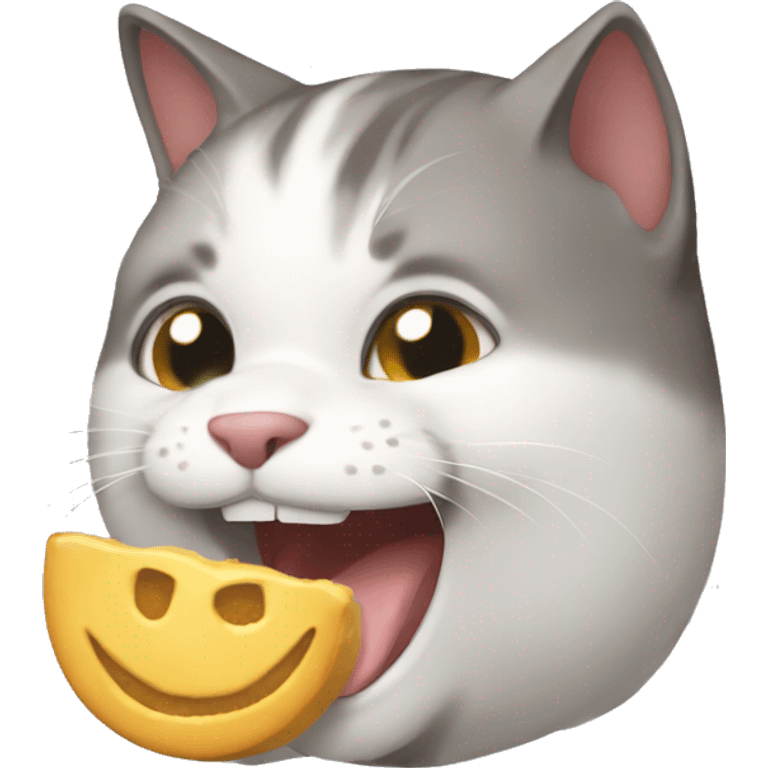 gato comendo barata emoji