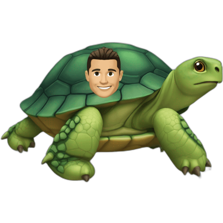 Ronaldo sur tortue emoji