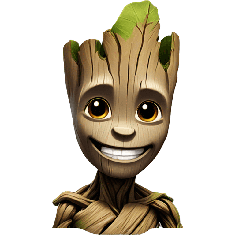 smiling groot  emoji