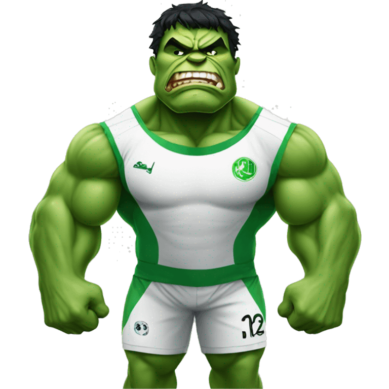 hulk as soccer player emoji