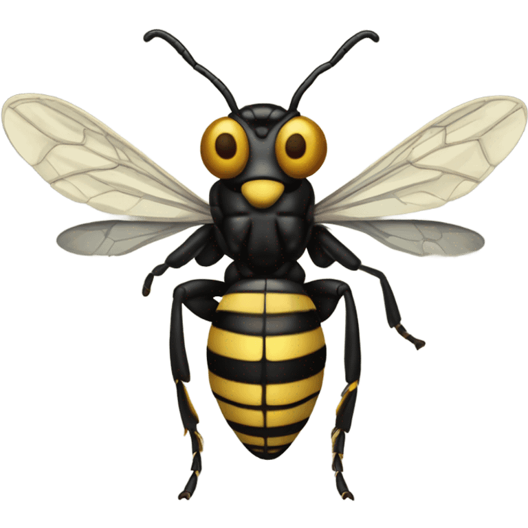 Realistic, scary wasp emoji