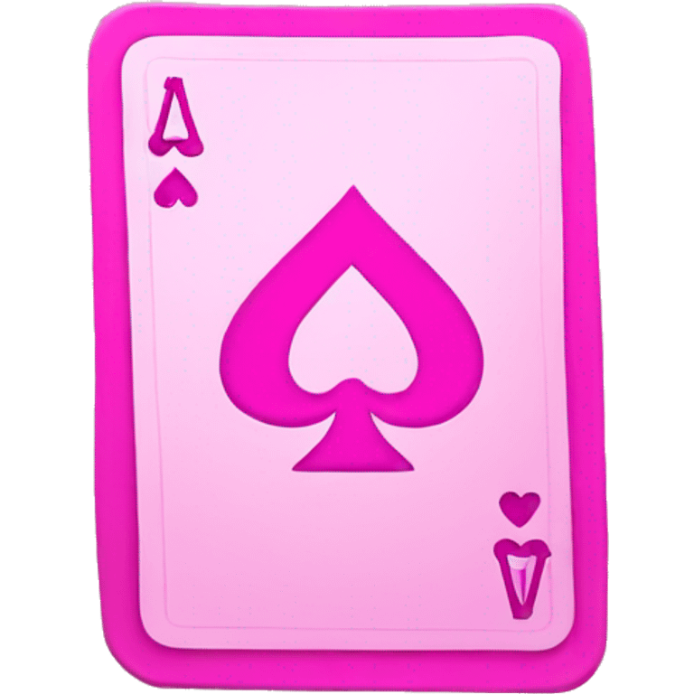 pink ace card emoji