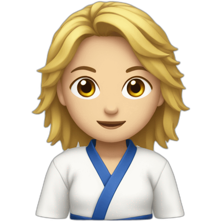 Judo fille emoji