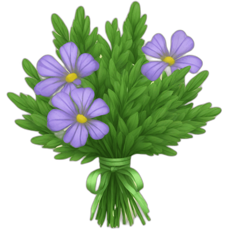 bouquet of green herbs emoji