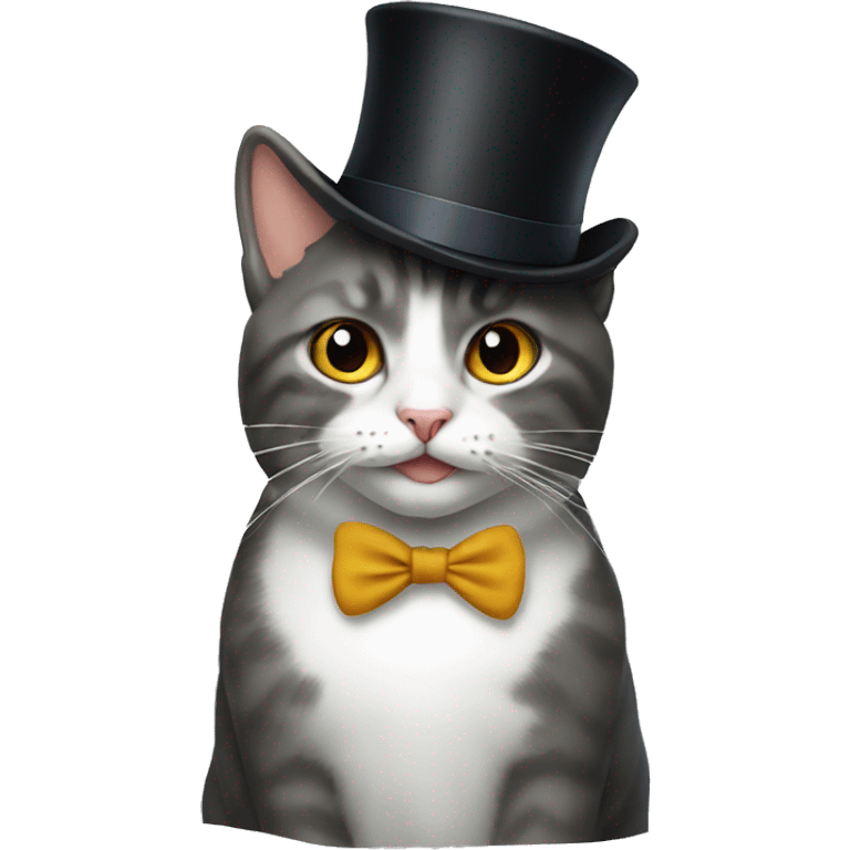 cat with top hat emoji