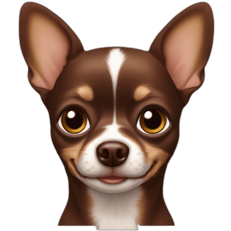 chocolate brown chihuahua emoji