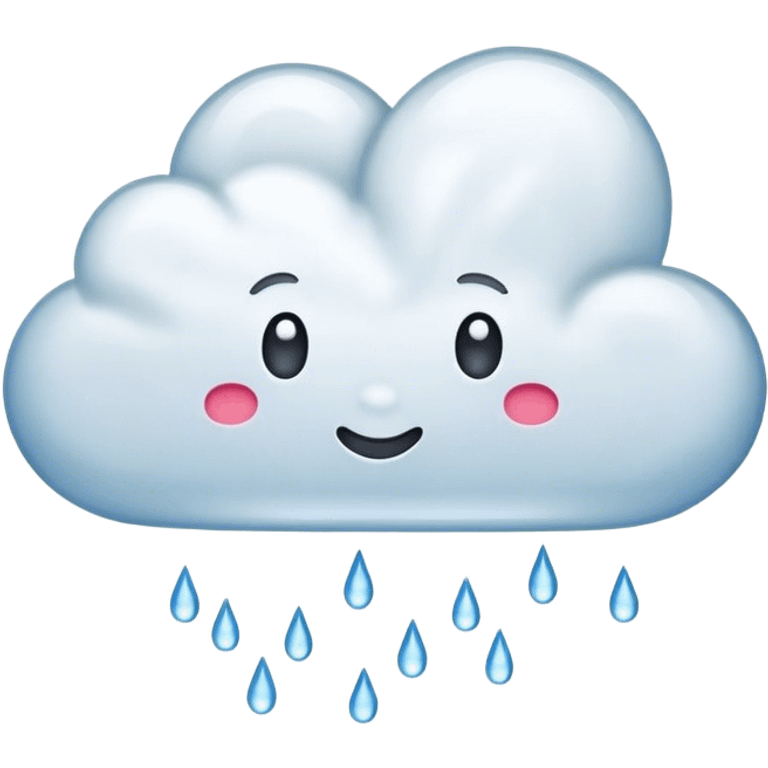 heart with rain cloud emoji