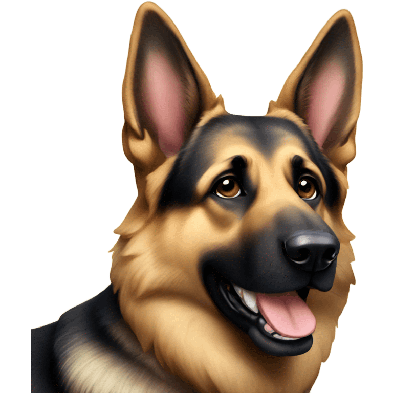 German shepherd happy new year emoji